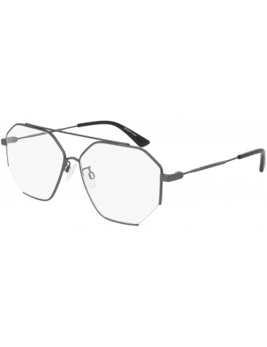 Alexander McQueen MQ0261OA 001 men pilot metal eyeglasses - Otticamauro.biz