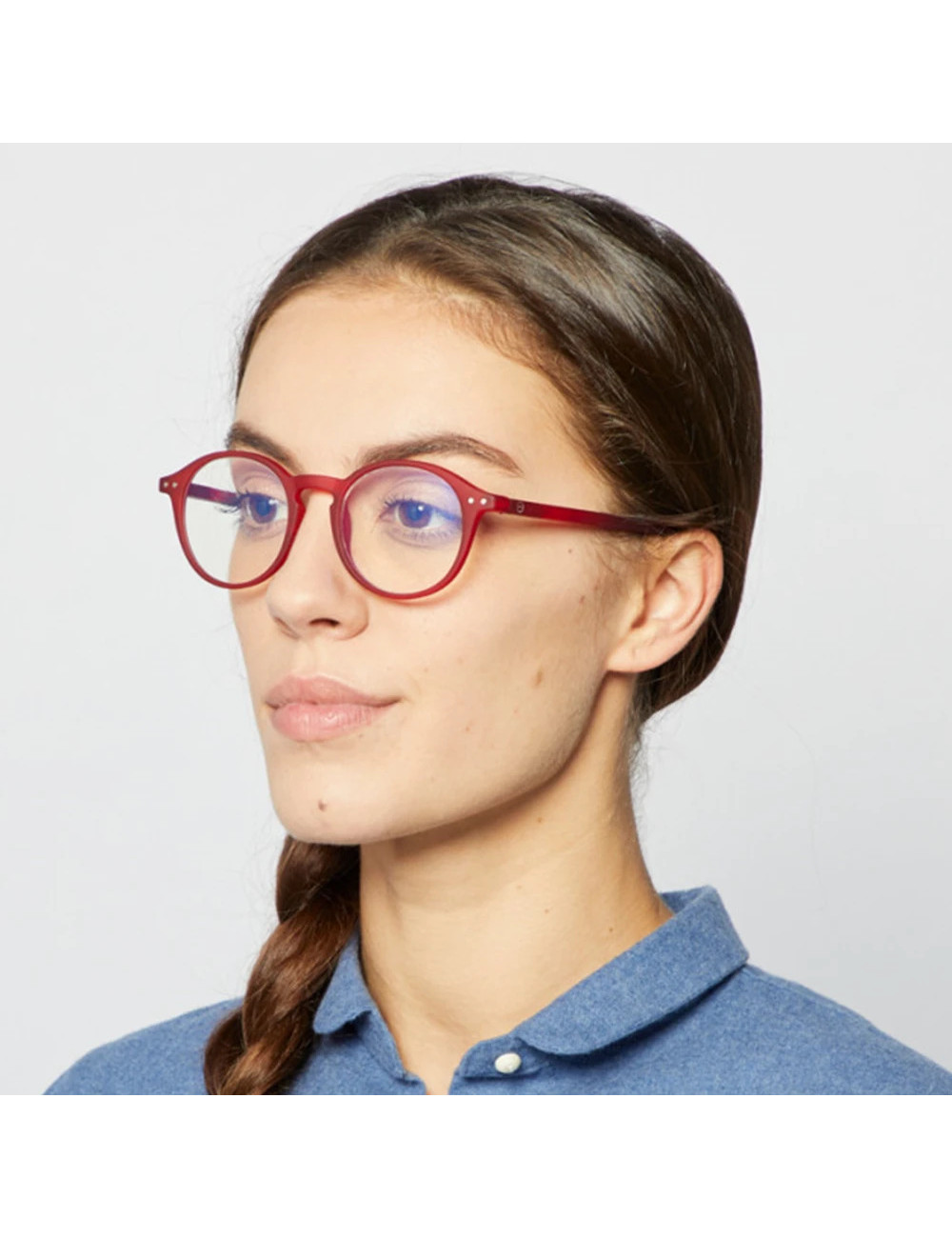 IZIPIZI #D Red reading glasses with blue light protection 