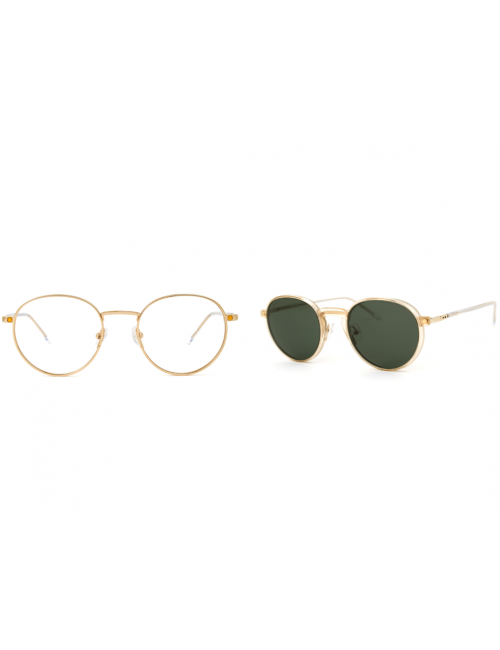 Snob Milano PIGI SNV42M C01 round eyeglasses with clip on – Otticamauro.biz