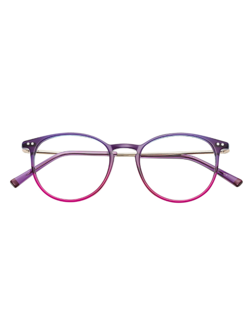 Humphrey's eyewear 581066 59 Violet transparent acetate round eyeglasses