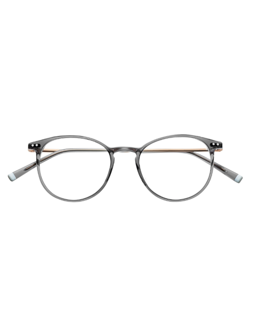 Humphrey's eyewear 581066 30 occhiali da vista rotondi in acetato grigio trasparente