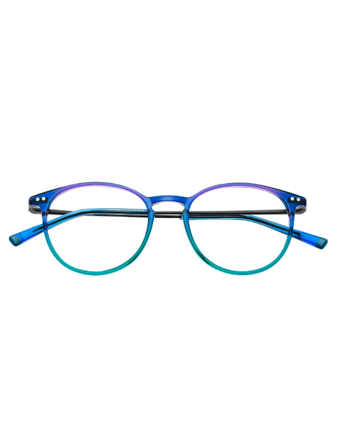 Humphrey's eyewear 581066 79 occhiali da vista rotondi in acetato blu