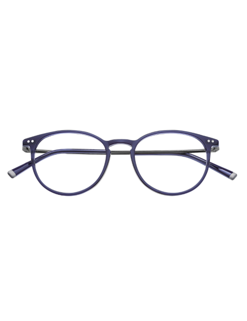 Humphrey's eyewear 581066 71 occhiali da vista rotondi in acetato blu scuro