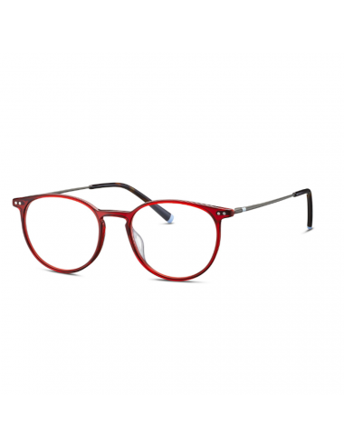 Humphrey's eyewear 581066 50 transparent red acetate round eyeglasses