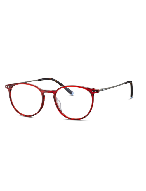 Humphrey's eyewear 581066 50 occhiali da vista rotondi in acetato rosso trasparente