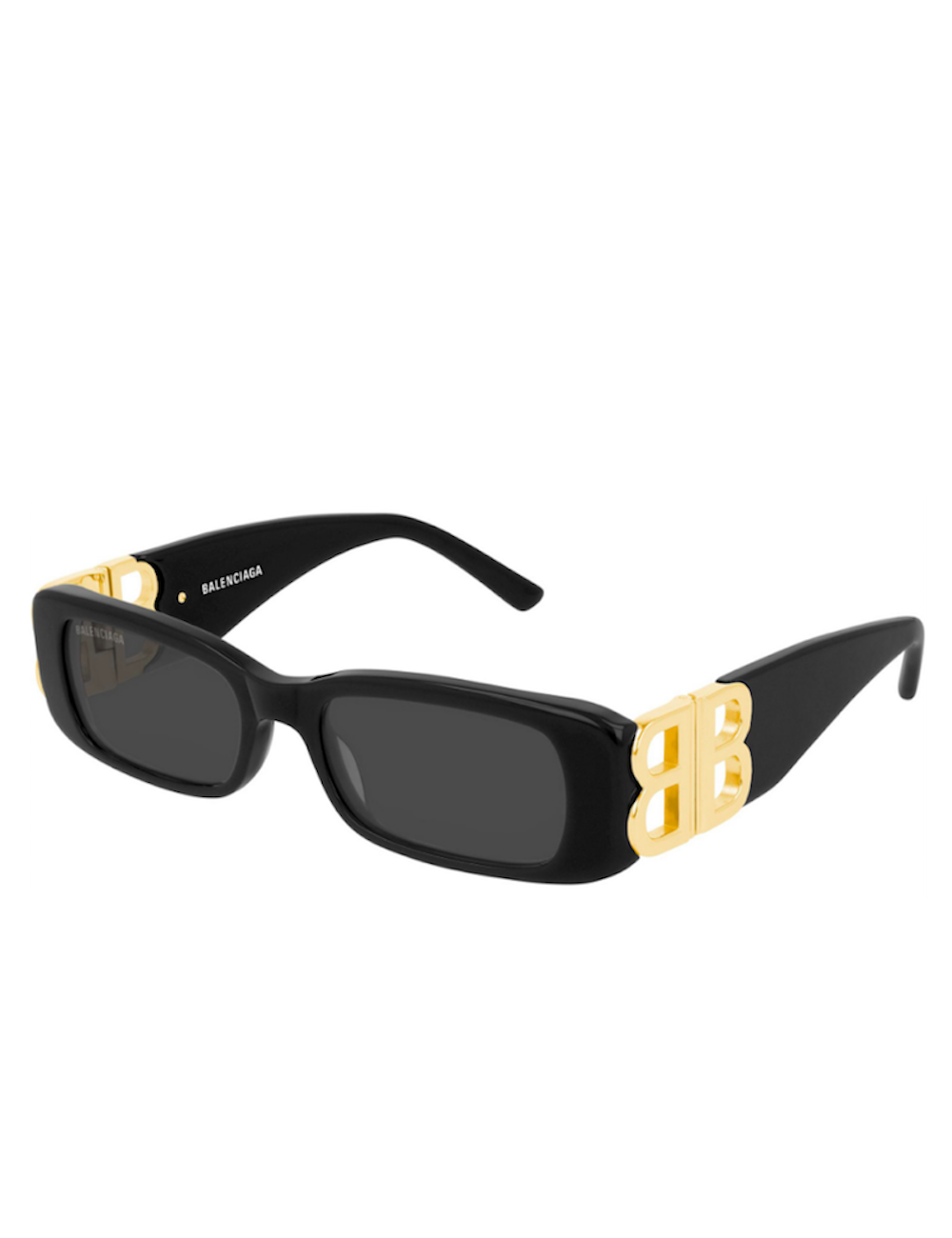 Balenciaga BB0096S 001 rectangular sunglasses with BB hinges - Ottica Mauro