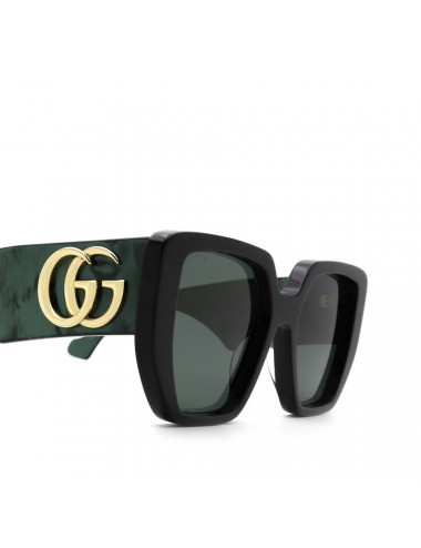 BRAND NEW Gucci GG0956S 003 Oversized Black Grey LOGO Women Sunglasses