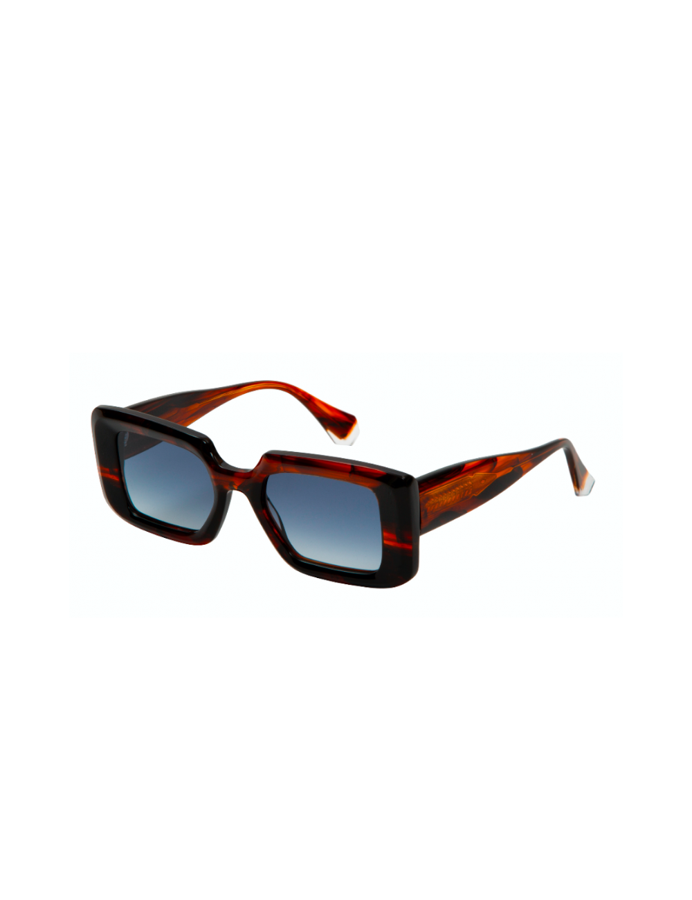 Ash Women's Square Sunglasses - Black Orange