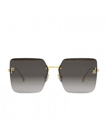 Fendi First - Shield sunglasses with gray gradient lenses