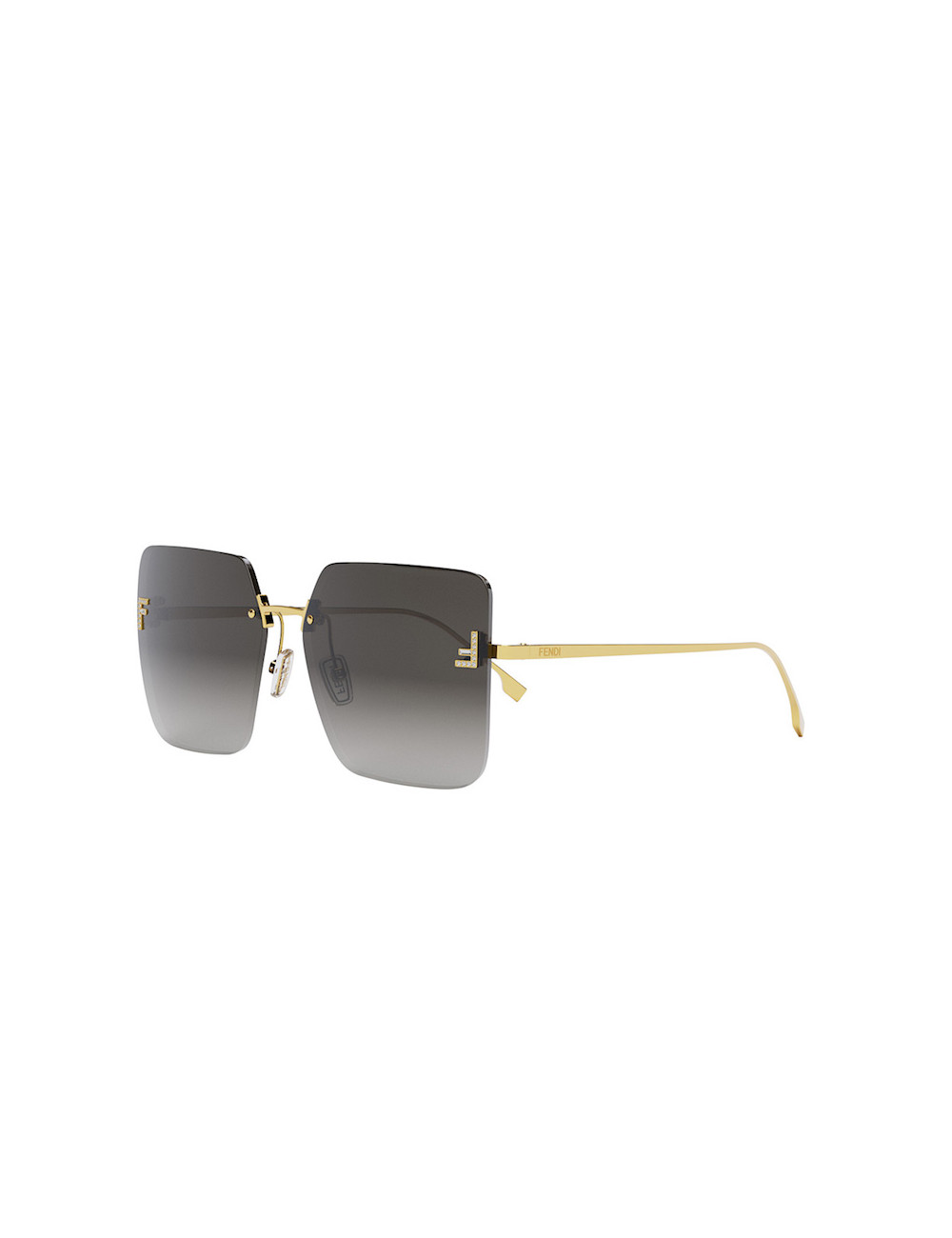 Fendi First - Shield sunglasses with gray gradient lenses