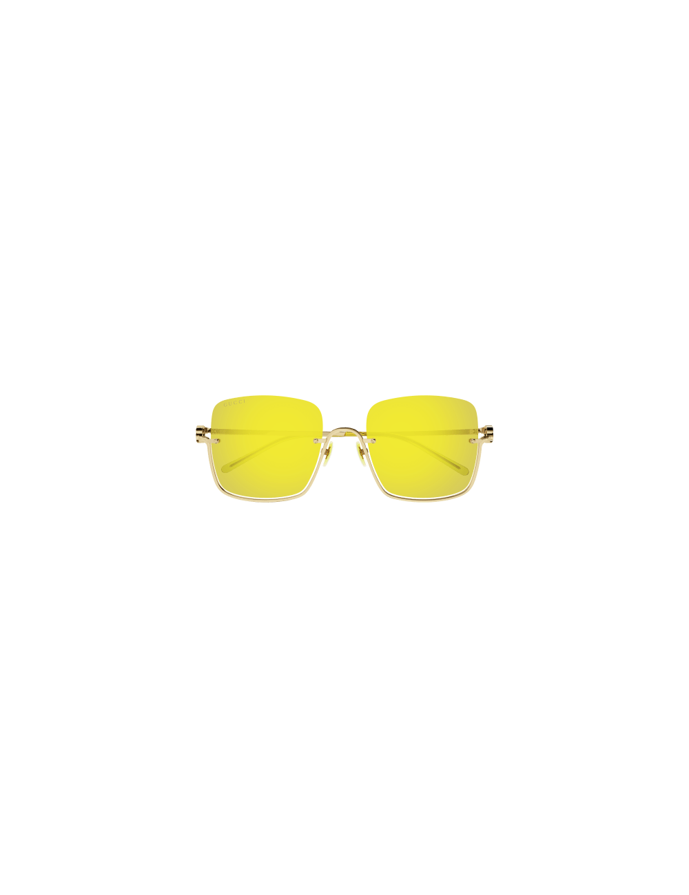 GUCCI - SQUARE HALF-RIM TINT 'GG1279S' Sunglasses /GOLD