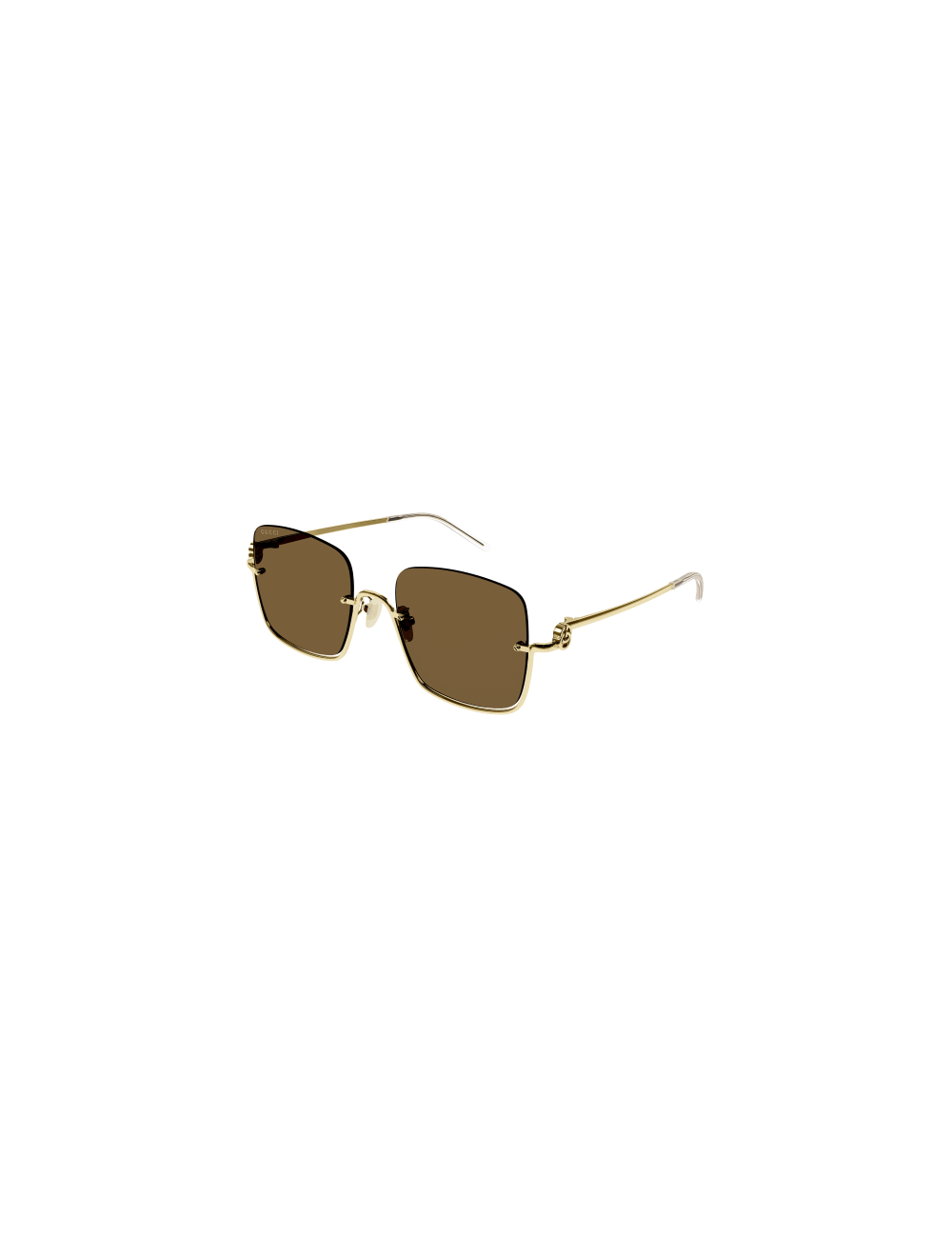 GUCCI - SQUARE HALF-RIM TINT 'GG1279S' Sunglasses /GOLD